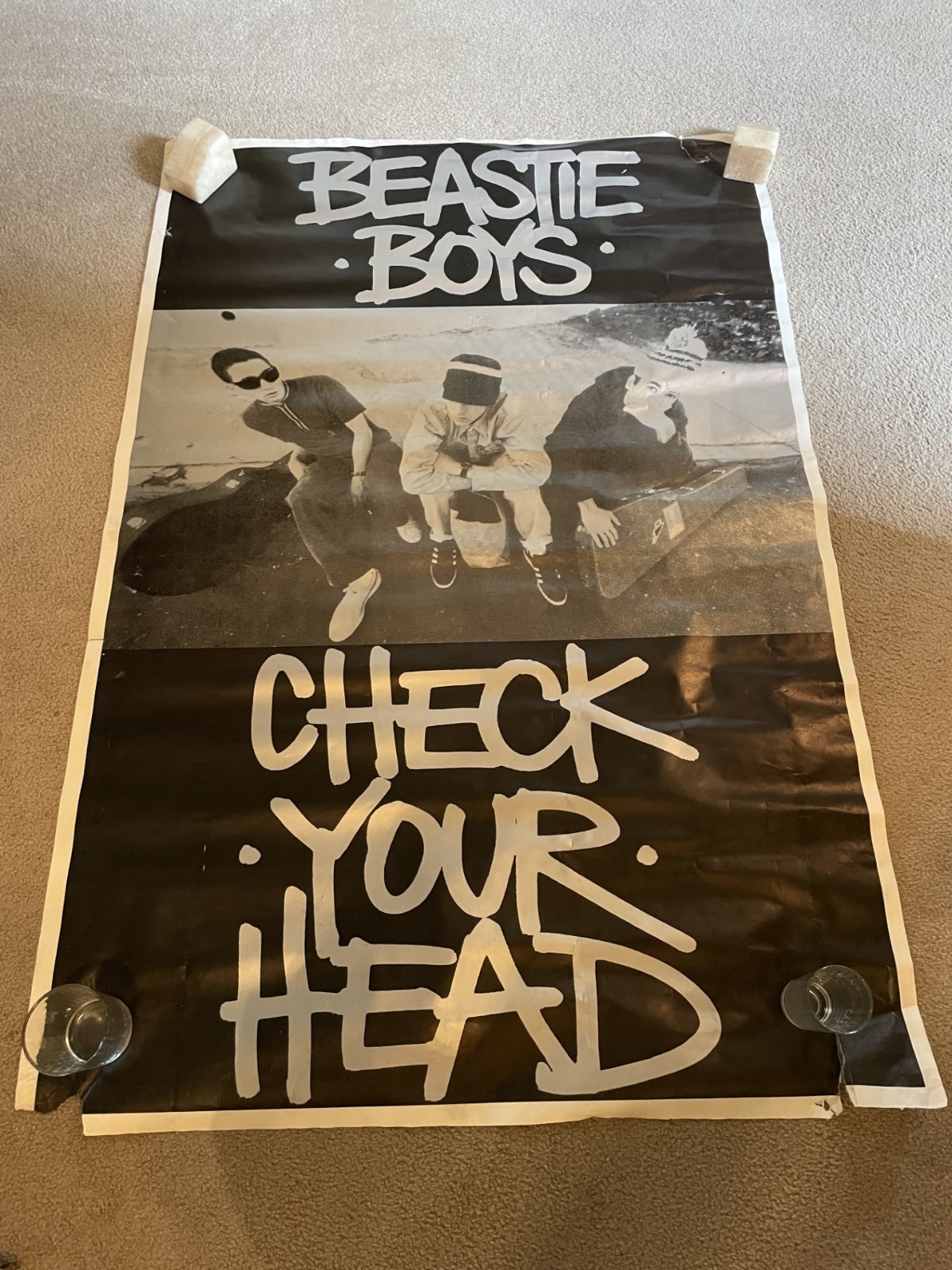 1992 BEASTIE BOYS CHECK YOUR HEAD ALBUM ORIGINAL POSTER HUGE 40x59 *READ* 1992 BEASTIE BOYS CHECK YOUR HEAD ALBUM ORIGINAL POSTER HUGE 40x59 *READ*