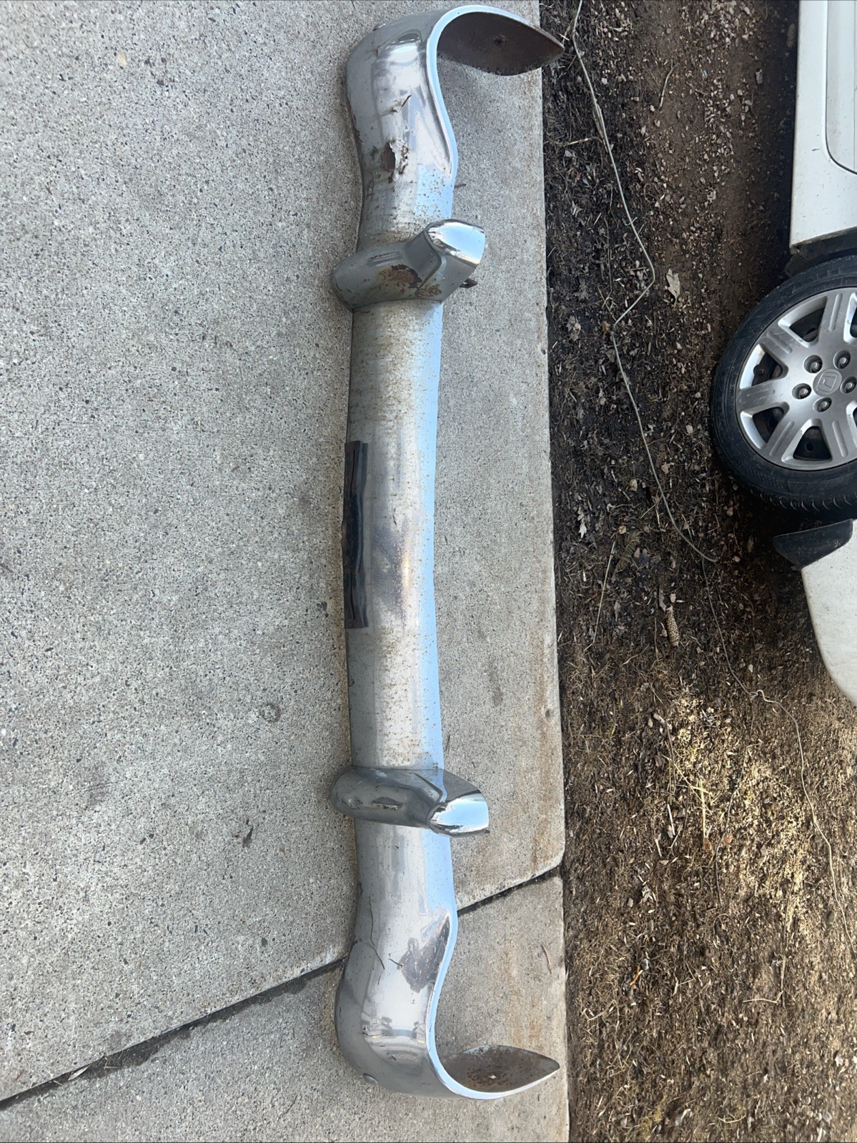 Vintage 1955 chevrolet front bumper ? , With Brackets And Hardware. Vintage 1955 chevrolet front bumper ? , With Brackets And Hardware.