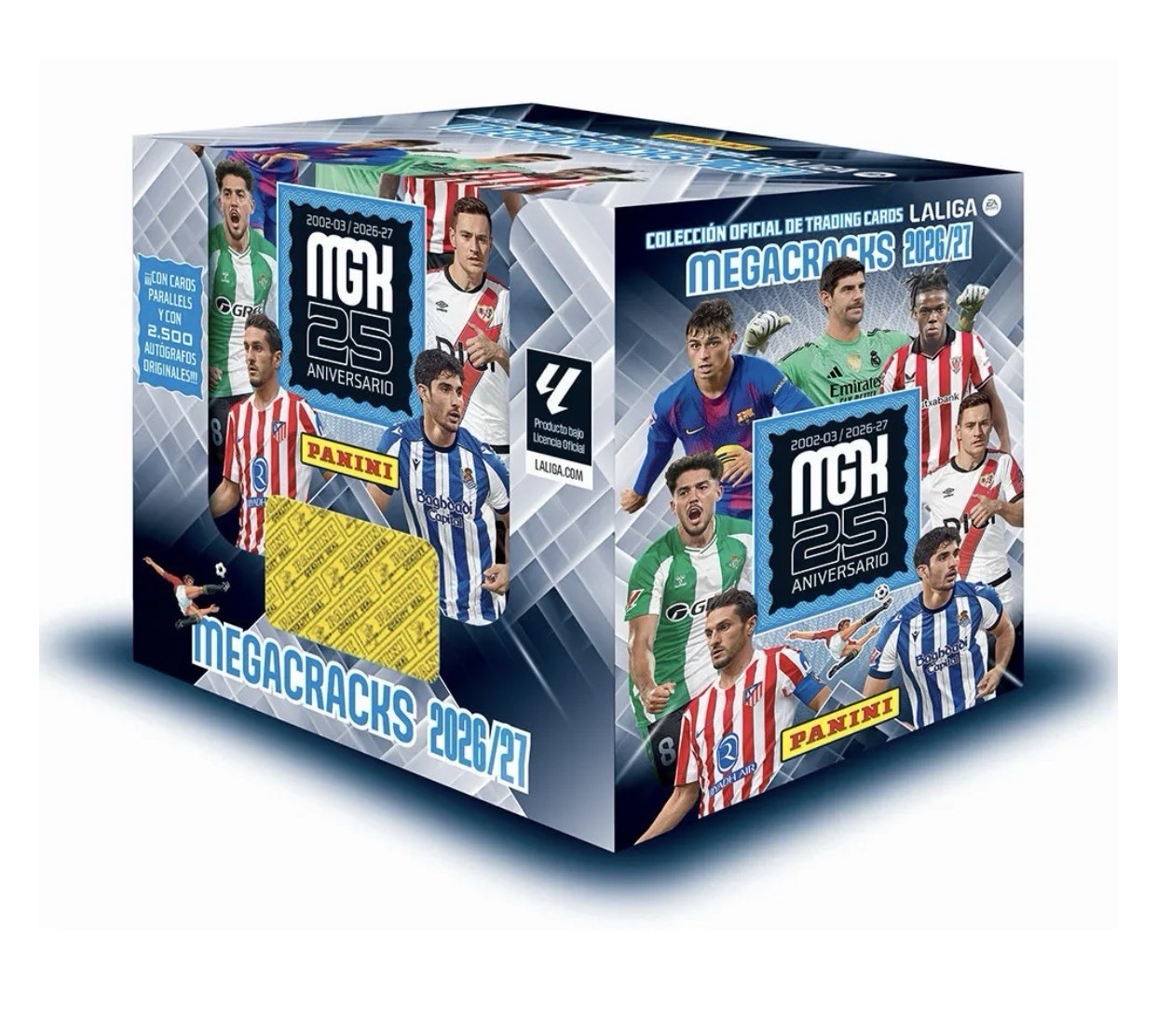Panini Megacracks LaLiga 2026/27 Box 50 Packs 25TH Anniversary - 