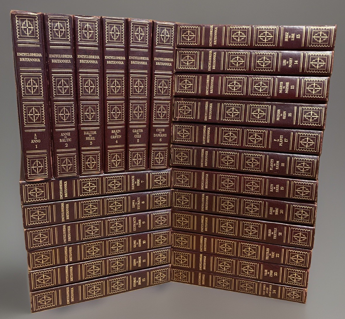 1952 Encyclopedia Britannica Complete 24 Volume Set | Vintage Illustrated Books