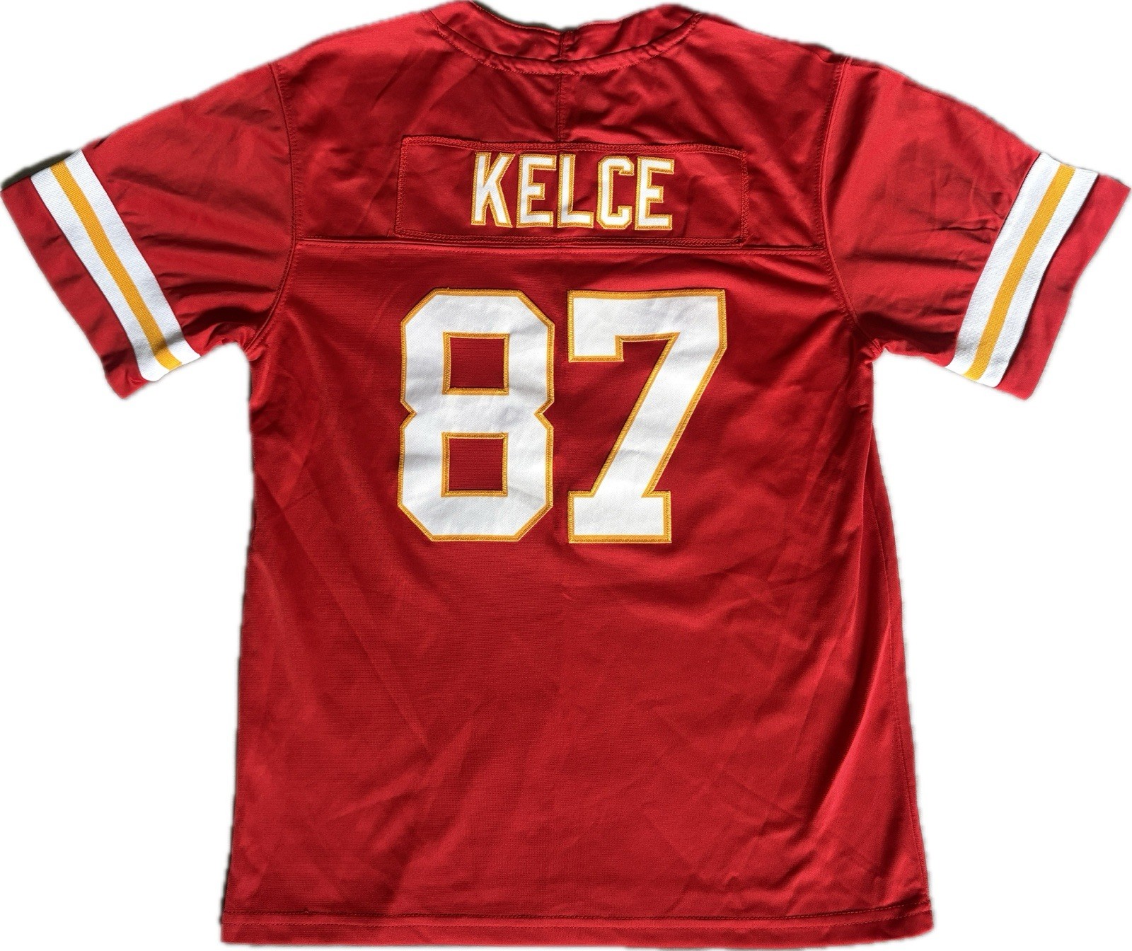 NFL Team STITCHED Kansas City Chiefs Travis Kelce Youth Jersey Size Large NFL Team STITCHED Kansas City Chiefs Travis Kelce Youth Jersey Size Large
