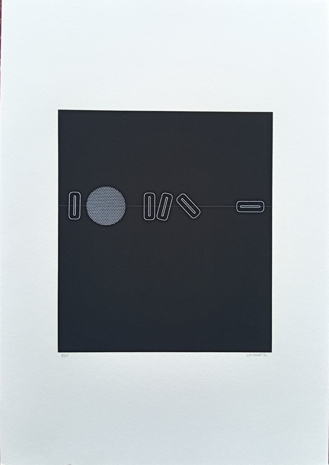 Ermanno Leinardi - Original 1972 silkscreen, numbered and signed Ermanno Leinardi - Original 1972 silkscreen, numbered and signed