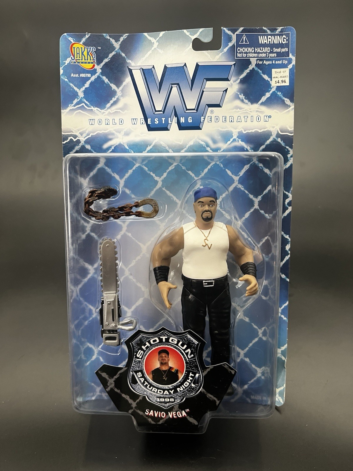 WWF Jakks Savio Vega Shotgun Saturday Night Figure 1997 WWE New