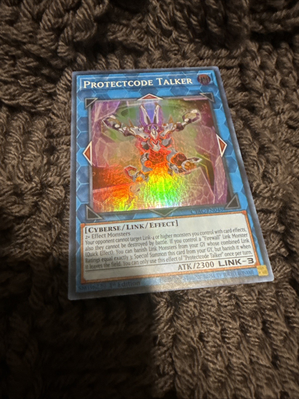 Protectcode Talker Super Rare 1st Ed NM CYAC-EN048 Protectcode Talker Super Rare 1st Ed NM CYAC-EN048