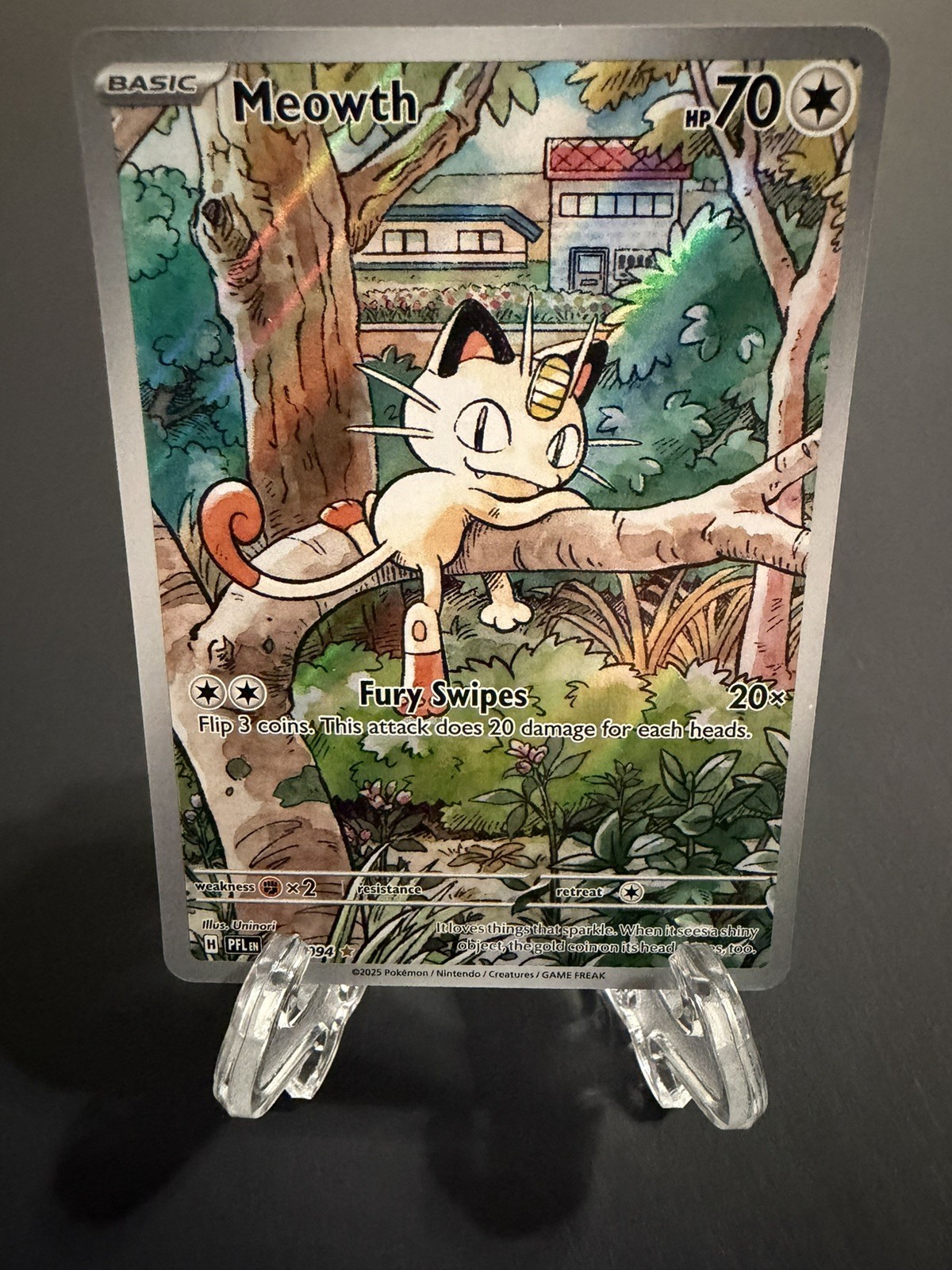 Pokémon Meowth 106/094 – Phantasmal Flames – English IR (Illustration rare). NM Pokémon Meowth 106/094 – Phantasmal Flames – English IR (Illustration rare). NM