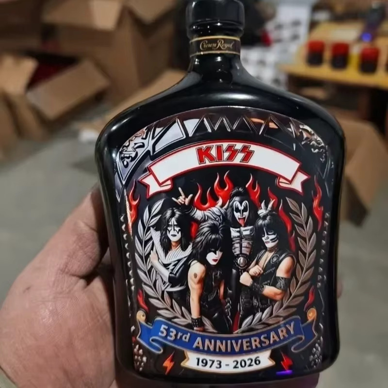 KISS Band 56Th Anniversary Crown Royal Collectible Whiskey, Rock Legend Collabor