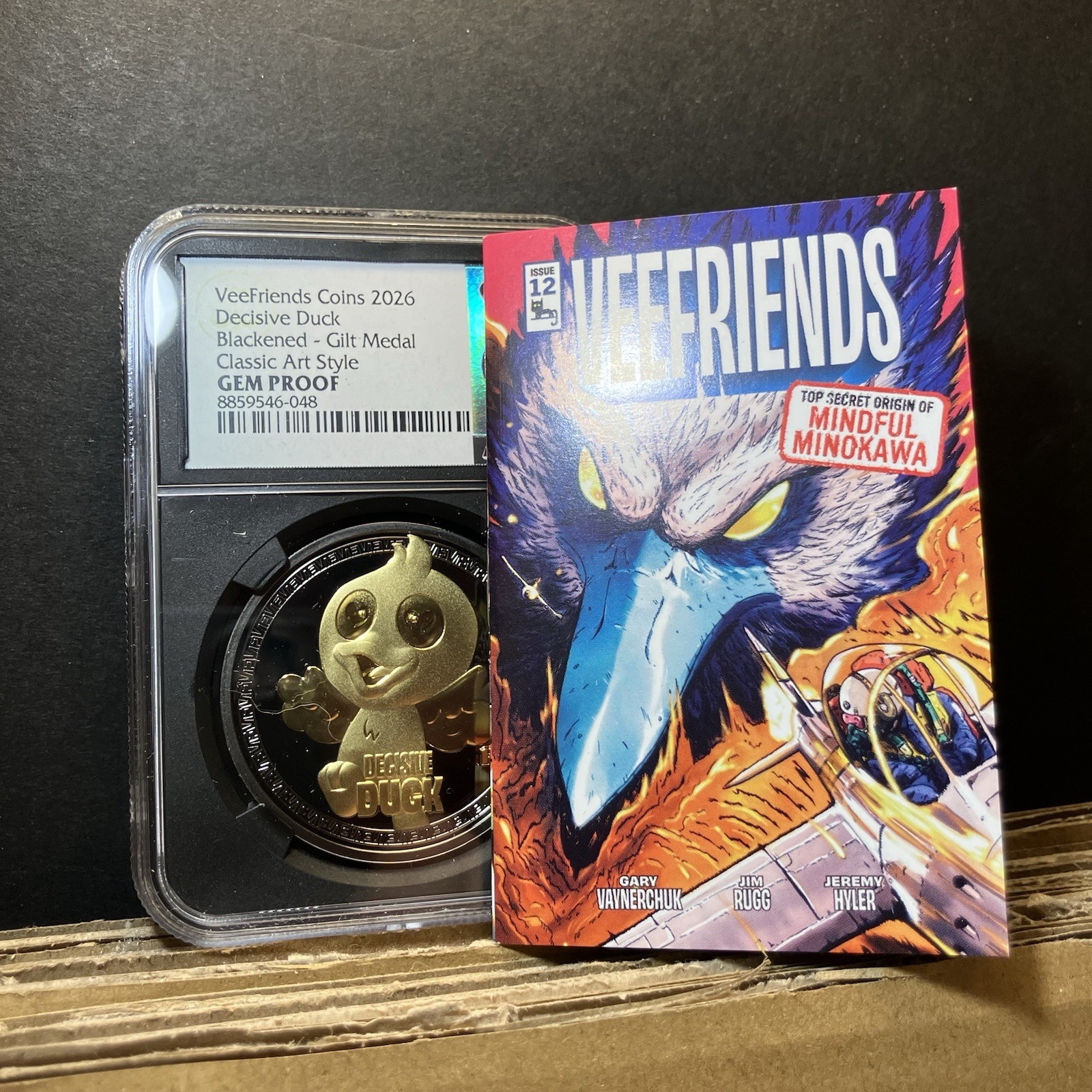Veefriends Coins 2026 Decisive Duck Blackened Gold Medal Classic #12 Mini Comic Veefriends Coins 2026 Decisive Duck Blackened Gold Medal Classic #12 Mini Comic