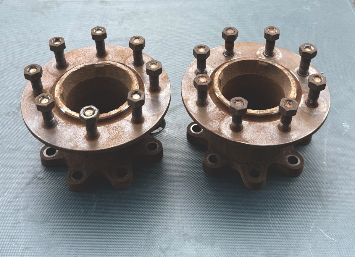 PAIR 1994-1999 Dodge Ram 3500 Front Axle Dually Wheel Spacer Plates Dual Adapter