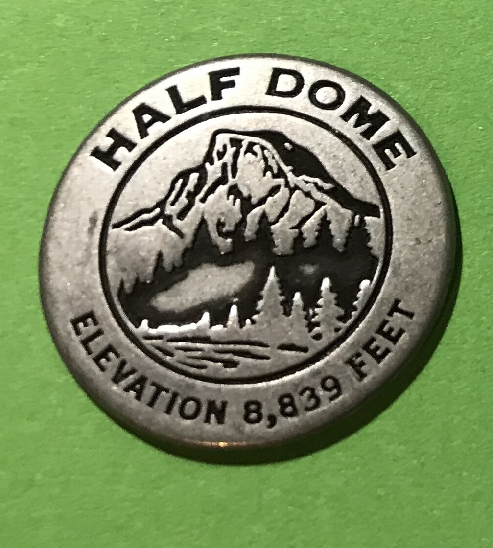 Vintage Yosemite Half Dome Round Collectible Token Vintage Yosemite Half Dome Round Collectible Token