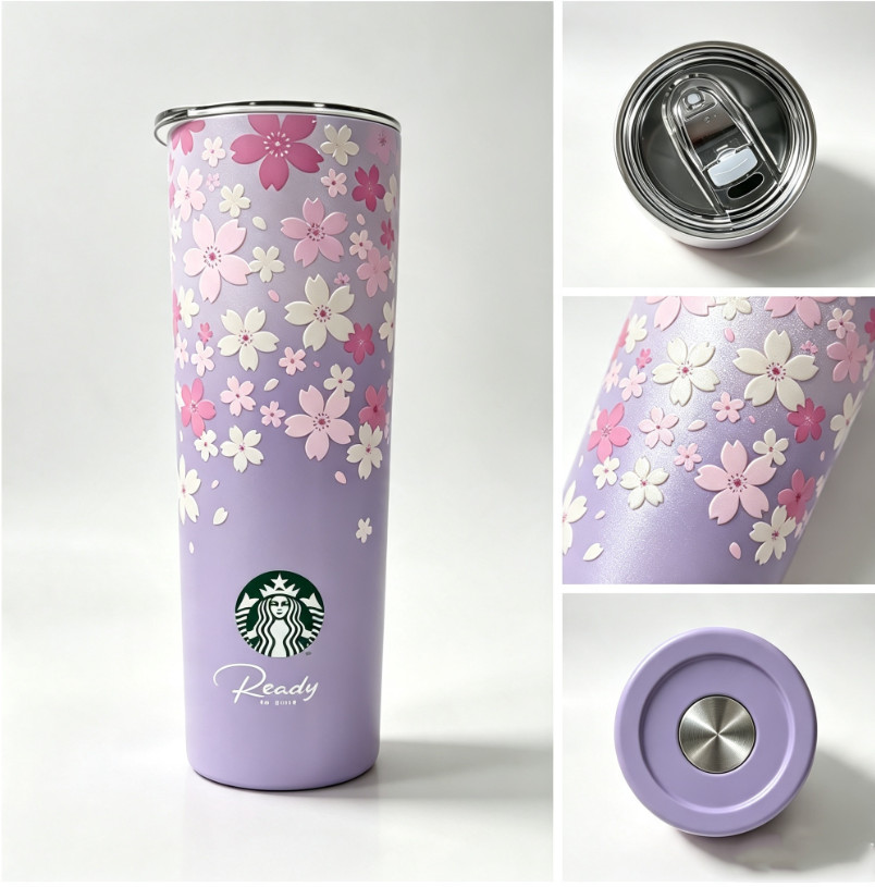 Starbucks Purple Sakura Falling Petals Insulated Stainless Steel Tumbler Cup Starbucks Purple Sakura Falling Petals Insulated Stainless Steel Tumbler Cup