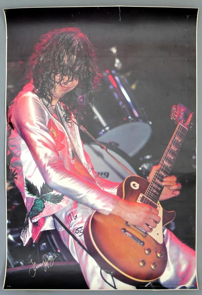 LED ZEPPELIN Jimmy Page – rare original 1970s I.P.C. personality poster (K-54)