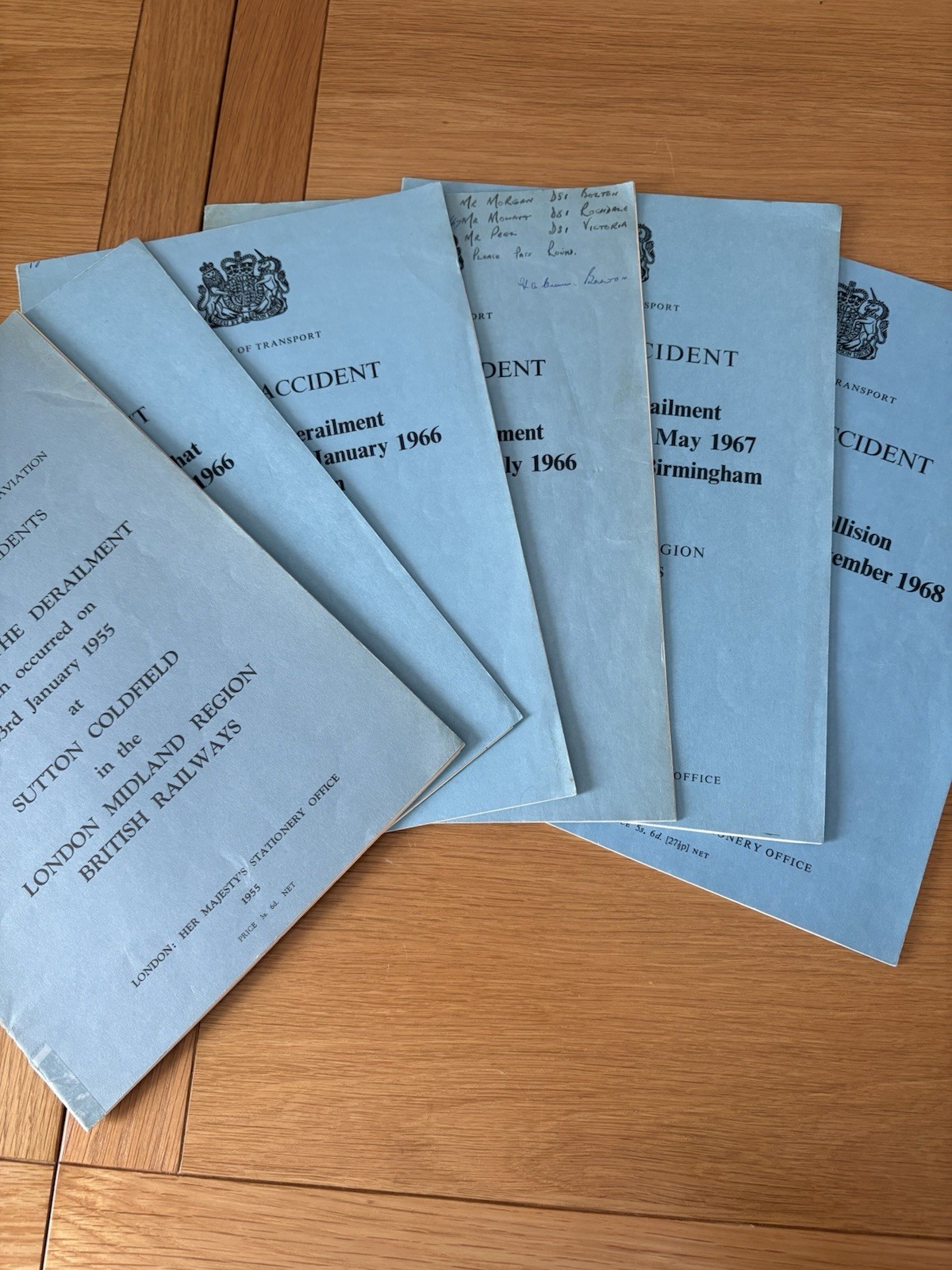 Vintage British Railway Accident Reports 1955-1968 (Job lot Of 6) Vintage British Railway Accident Reports 1955-1968 (Job lot Of 6)
