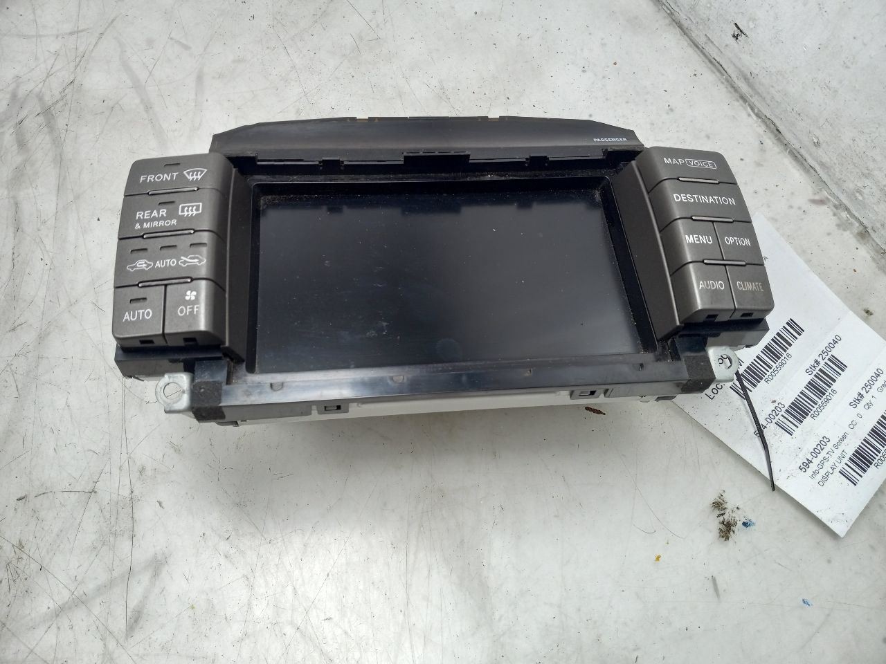 01 02 03 04 LEXUS LS430 DISPLAY UNIT & CLOCK