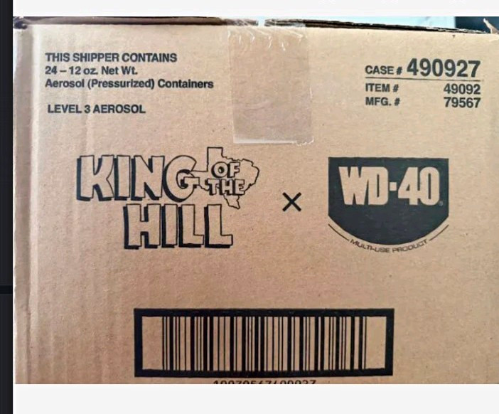 WD-40 King of the Hill Limited Edition Unopened Master Pack Unopened Case Of 24 WD-40 King of the Hill Limited Edition Unopened Master Pack Unopened Case Of 24
