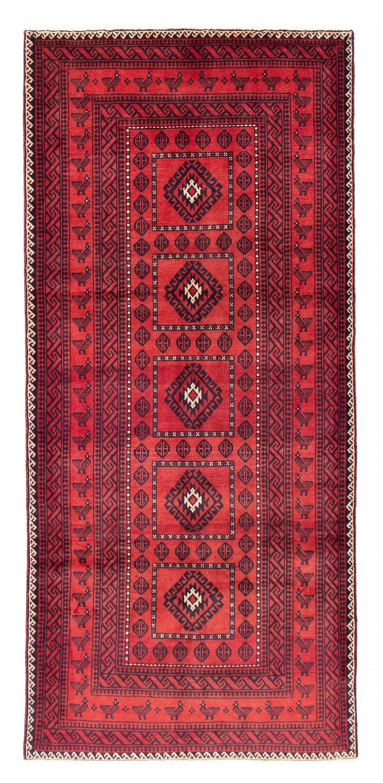 Traditional Vintage Hand-Knotted Area Rug 4\'5\
