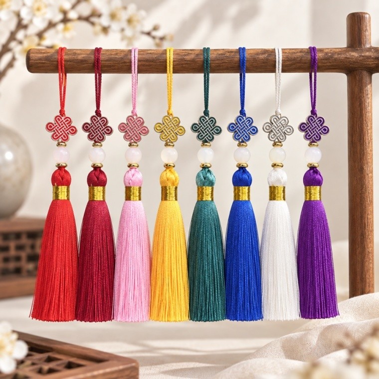 Korean Norigae Tassel Ornament Hanbok Accessory Traditional Knot Charm Korean Norigae Tassel Ornament Hanbok Accessory Traditional Knot Charm
