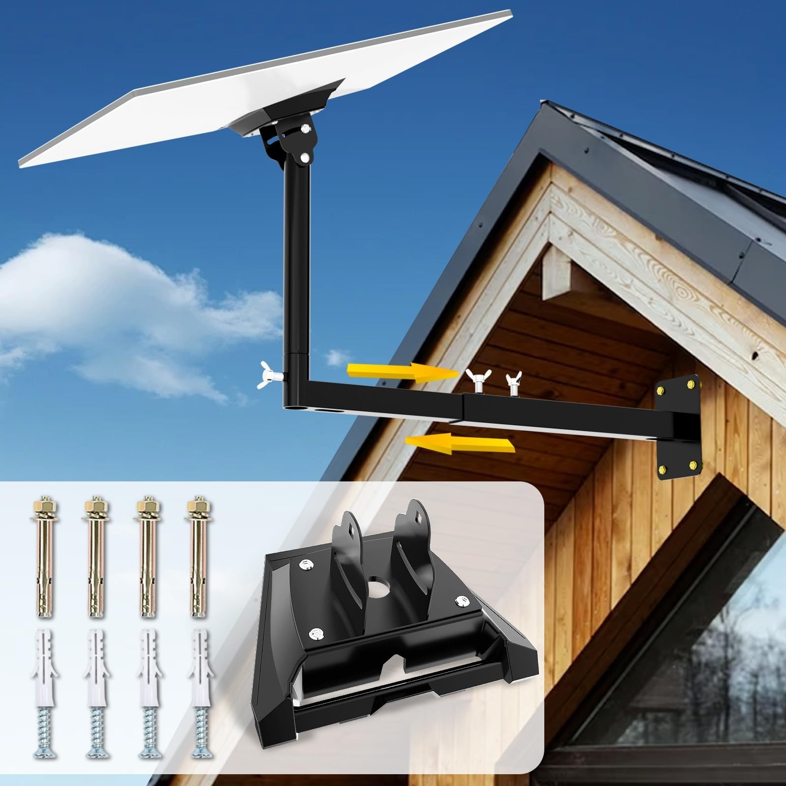 Starlink Standard 4/4X Mount, Starlink Gen 3/4 Wall Mount, 360°Adjustable
