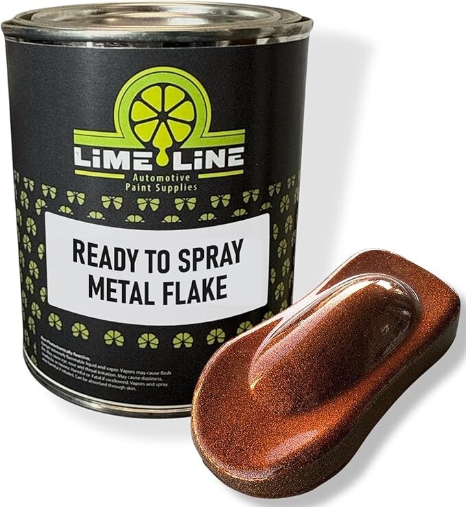 LiME LiNE Orange Iridescent Metal Flake Ready to Spray Automotive Basecoat 1 Gal LiME LiNE Orange Iridescent Metal Flake Ready to Spray Automotive Basecoat 1 Gal