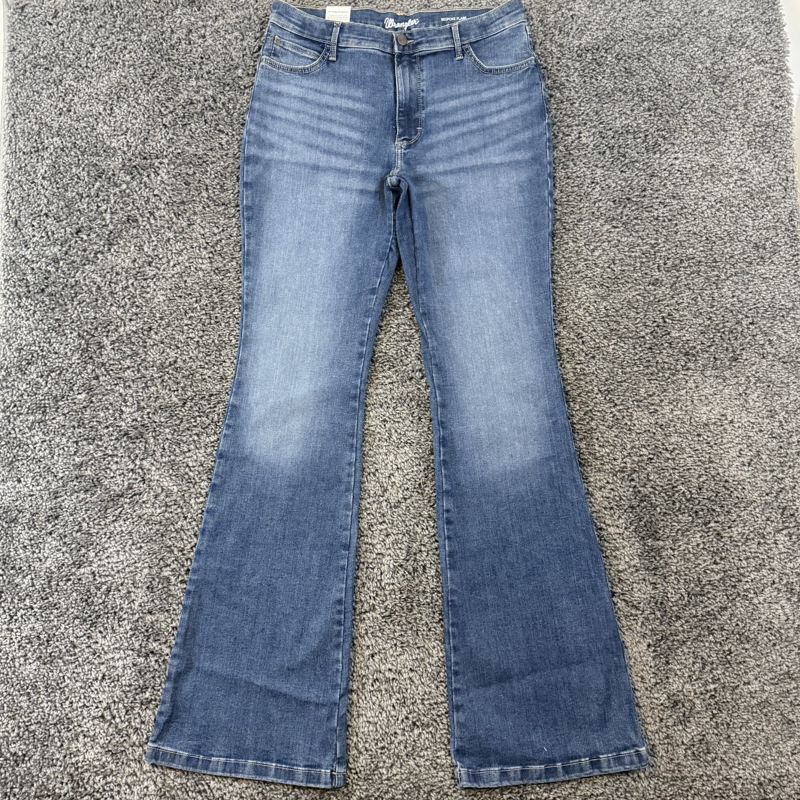 Wrangler Bespoke Flare Jeans Women’s Blue Cowboy Western 18 Regular NWT Stretch