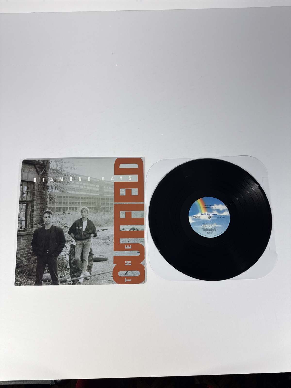 THE OUTFIELD Diamond Days (Record 1990) Used Original Pressing MCA THE OUTFIELD Diamond Days (Record 1990) Used Original Pressing MCA