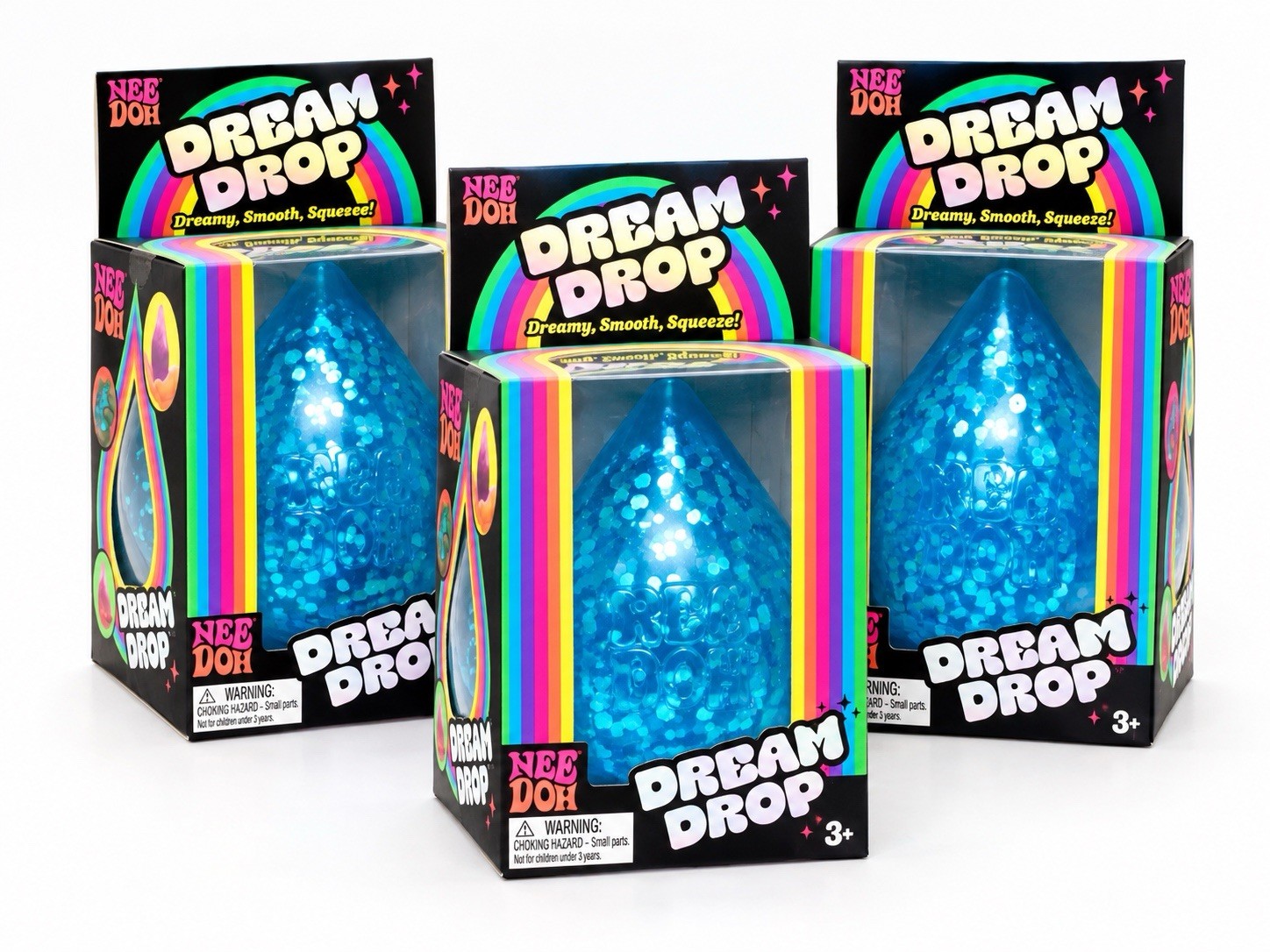 Three Brand New Authentic Needoh Dream Drop Color Blue (quantity 3) *RARE*