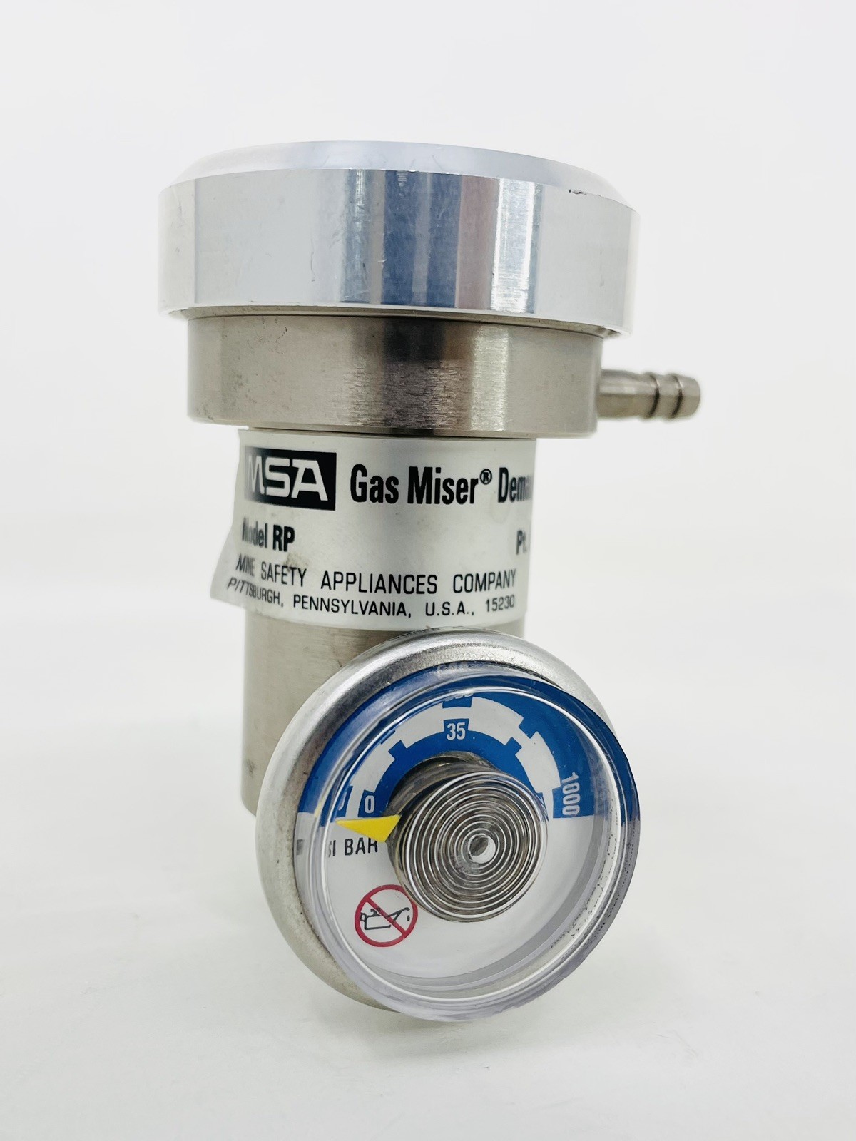 MSA GAS MISER DEMAND REGULATOR - 710288 MODEL RP - USED - MSA GAS MISER DEMAND REGULATOR - 710288 MODEL RP - USED -