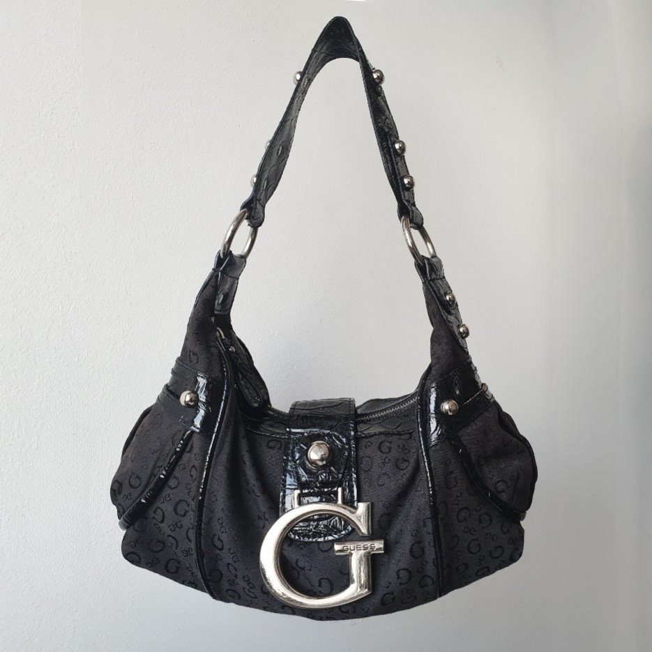 GUESS Vintage Y2K Opium Shoulder Bag 00s Biker Grunge Street Goth Glam Skirt Old