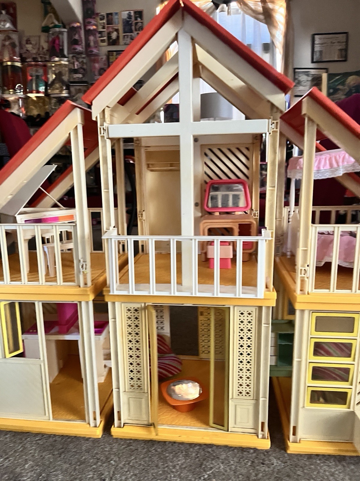Vintage 1978-79 Mattel Barbie Dream House A-Frame #2588 Orange Roof Vintage 1978-79 Mattel Barbie Dream House A-Frame #2588 Orange Roof