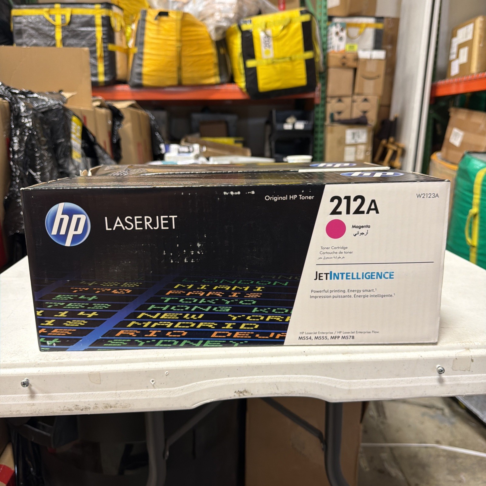 HP 212A Magenta Toner Cartridge Works for Color LaserJet Enterprise Box Damaged HP 212A Magenta Toner Cartridge Works for Color LaserJet Enterprise Box Damaged