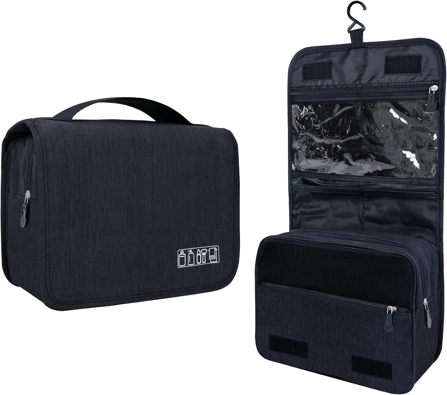 Accessories-Black, Toiletries, Full-Sized Shampoo, Large Capacity Toiletry Bag Accessories-Black, Toiletries, Full-Sized Shampoo, Large Capacity Toiletry Bag