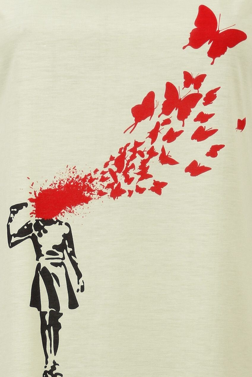 Banksy Butterfly Apocalypse Graffiti Street Art - 8x10 PREMIUM PRINT Banksy Butterfly Apocalypse Graffiti Street Art - 8x10 PREMIUM PRINT