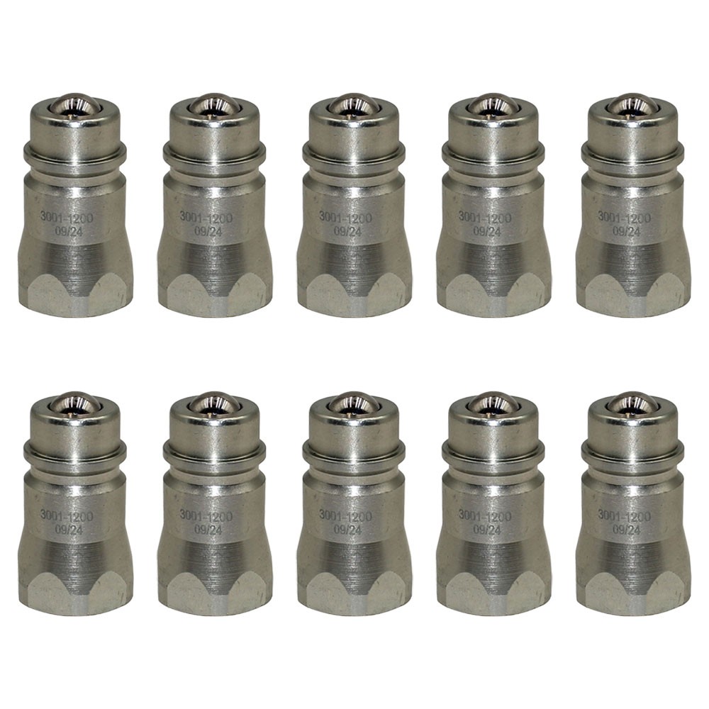 8010-4 10 Pack Male Hydraulic Coupler 1/2