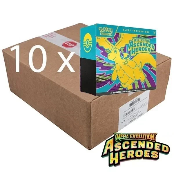 SALE - Pokemon TCG Ascended Heroes ETB Case of 10 Sealed Elite Trainer Box SALE - Pokemon TCG Ascended Heroes ETB Case of 10 Sealed Elite Trainer Box
