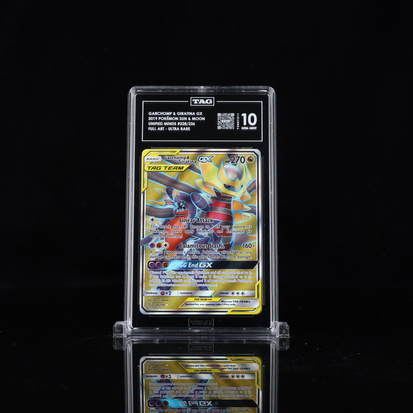 2019 POKEMON SUN & MOON UNIFIED MINDS #228 GARCHOMP & GIRATINA GX TAG (TEAM) 10 2019 POKEMON SUN & MOON UNIFIED MINDS #228 GARCHOMP & GIRATINA GX TAG (TEAM) 10