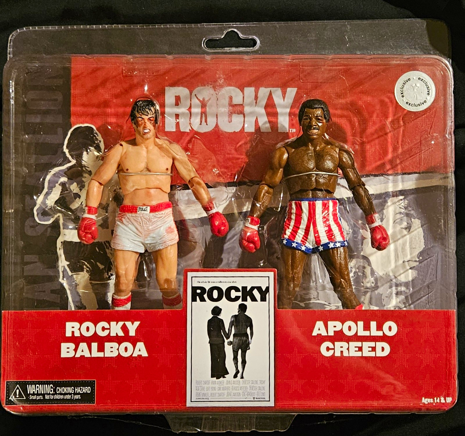 NECA Rocky Toys R Us Exclusive 2-Pack Figure Set Rocky Balboa & Apollo Creed NEW NECA Rocky Toys R Us Exclusive 2-Pack Figure Set Rocky Balboa & Apollo Creed NEW