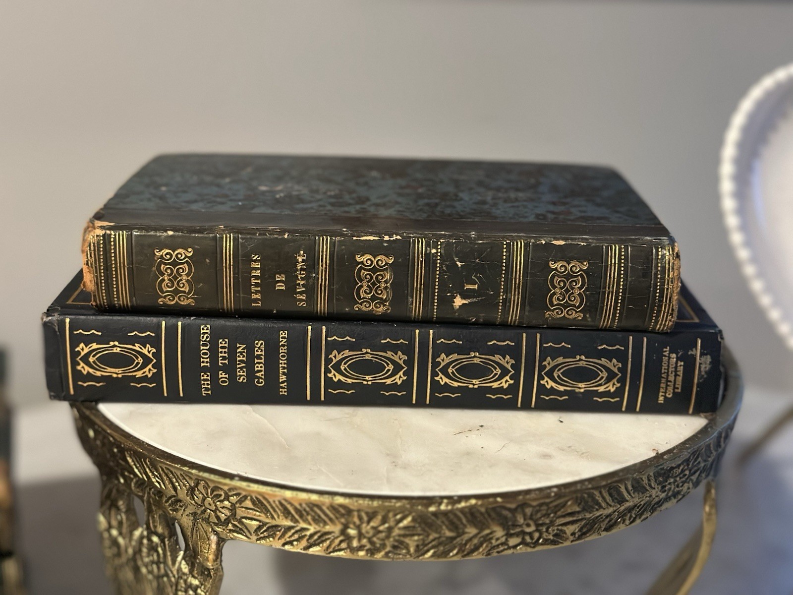 Vintage and antique book pair