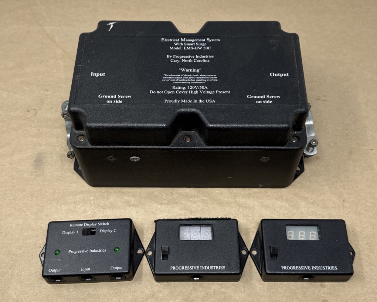 Progressive Industries EMS-HW50C 50A RV Electrical Management System 2 Displays