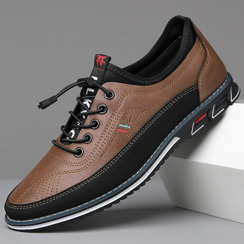 Men's Handmade Business Board Shoes Non-Slip Walking Fashion Travel Sneakers
