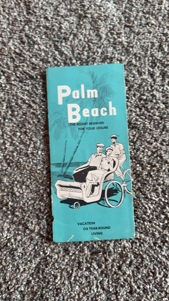 Vintage Palm Beach Travel Brochure Vintage Palm Beach Travel Brochure