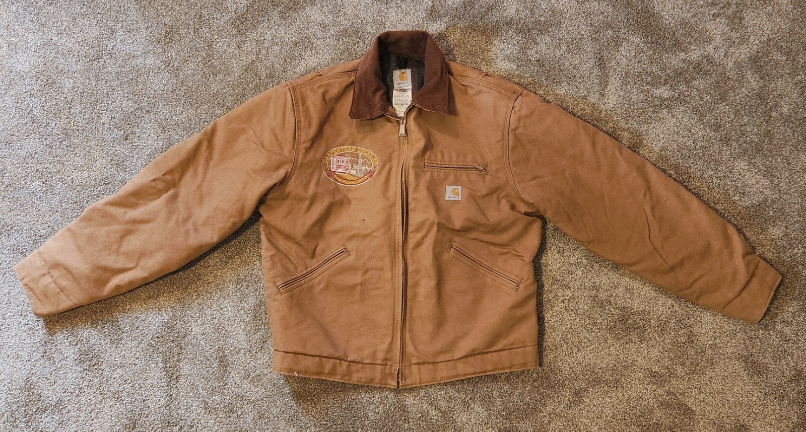 Vintage Carhartt J01 BRN Detroit Jacket XL Regular Made USA Blanket Lined Brown Vintage Carhartt J01 BRN Detroit Jacket XL Regular Made USA Blanket Lined Brown
