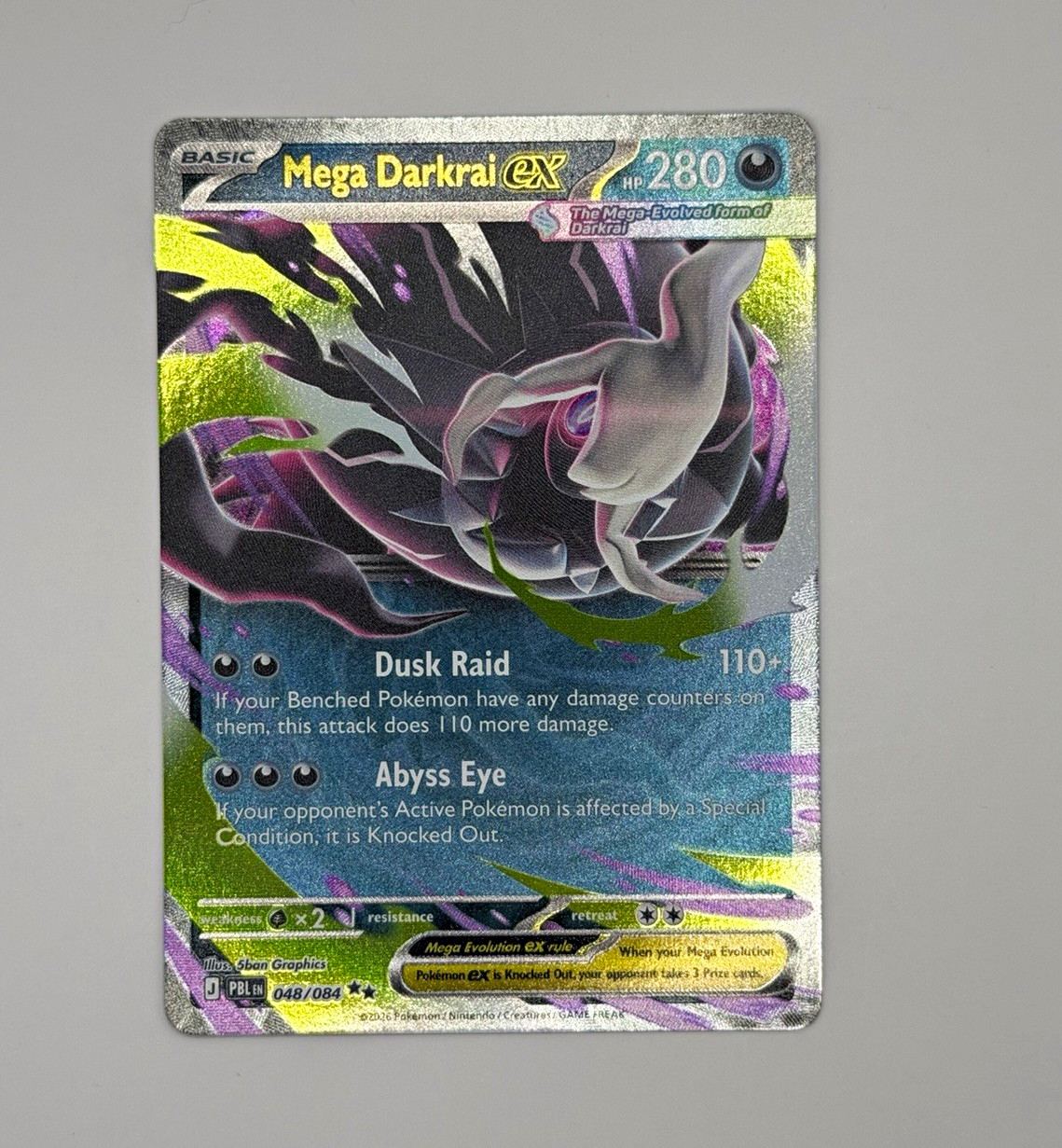 Mega Darkrai ex - 048/084 - ME05: Pitch Black (PBL) Mega Darkrai ex - 048/084 - ME05: Pitch Black (PBL)