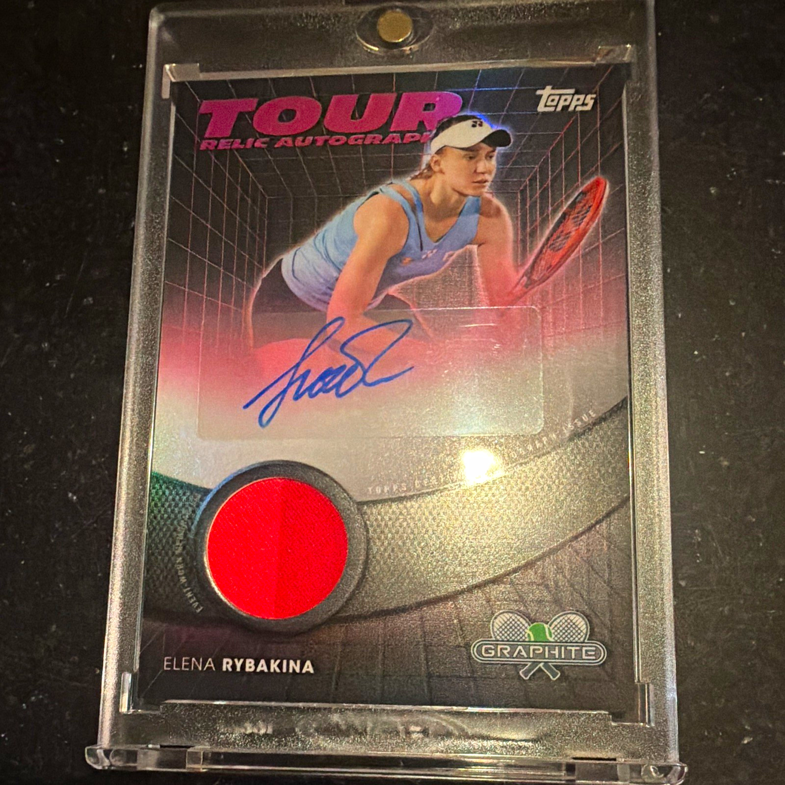 Topps 2026 Tennis Elena Rybakina Tour Relic Auto TRA-ERA 07/15 🔥 World #1 Topps 2026 Tennis Elena Rybakina Tour Relic Auto TRA-ERA 07/15 🔥 World #1