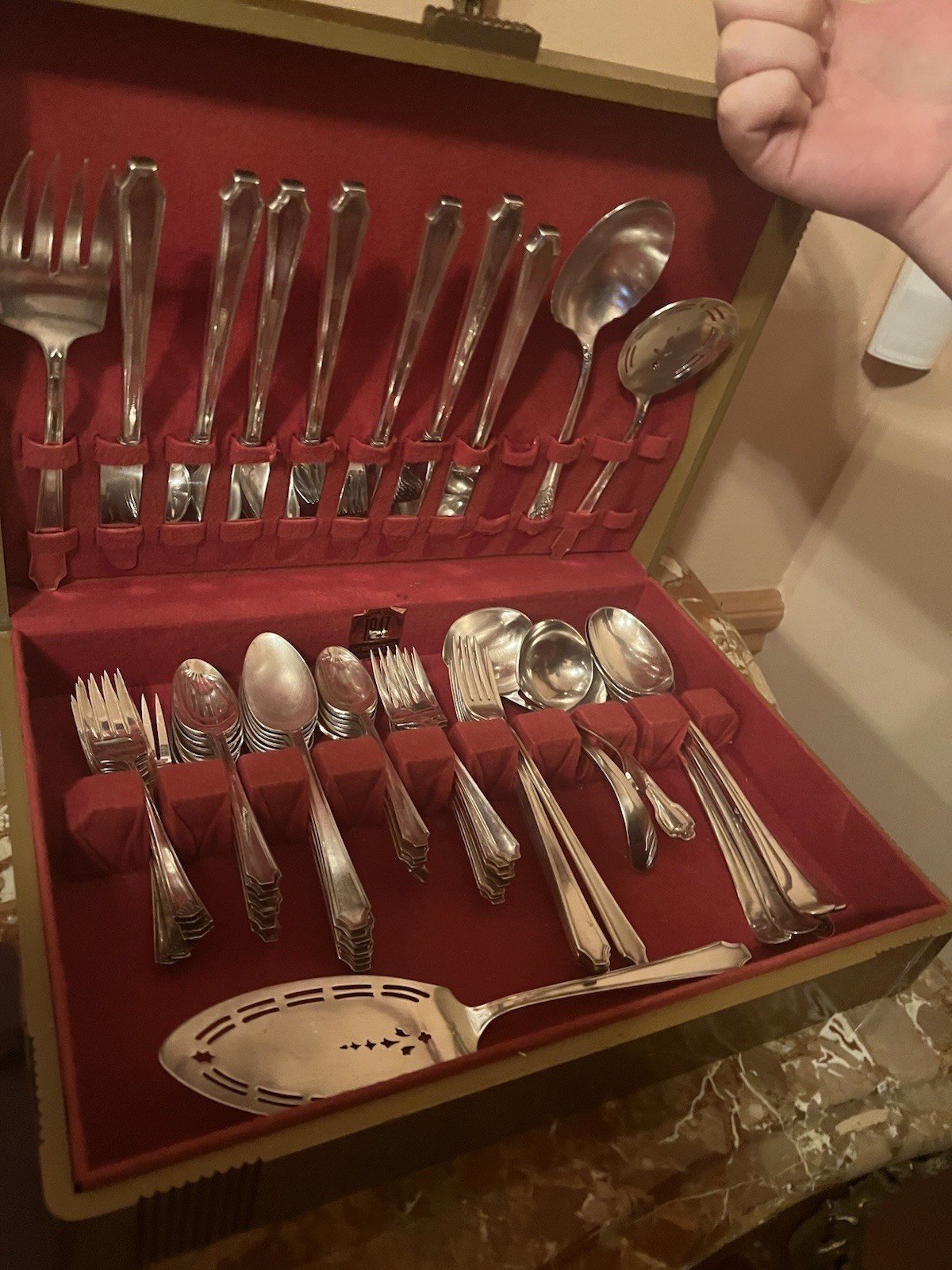 vintage silver plated flatware set silverware