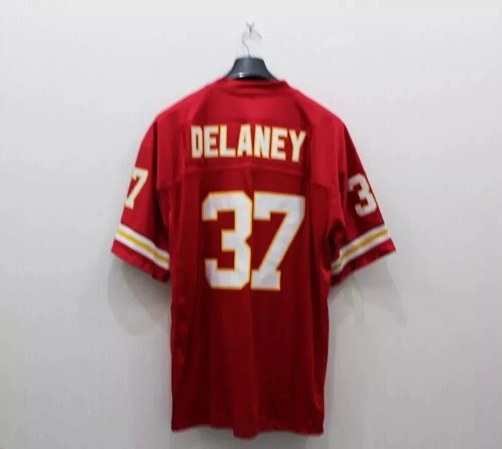 Throwback #37 Delaney Jerseys Custom Names Red White Sewn Youth/Men Size S-6XL Throwback #37 Delaney Jerseys Custom Names Red White Sewn Youth/Men Size S-6XL