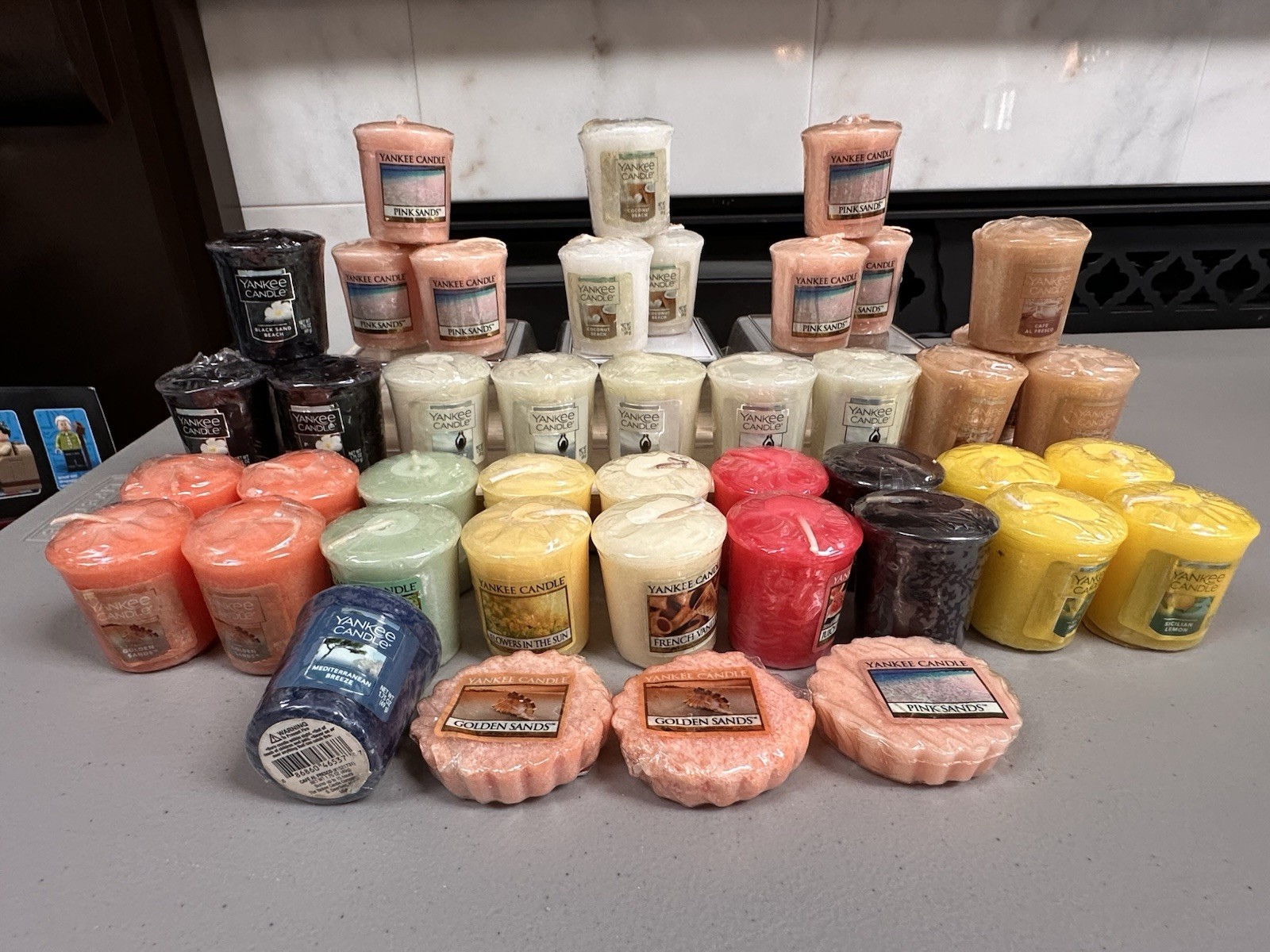 (41)Large Lot Of Vintage Yankee Candle Votives + (3) Wax Melts RARE/HTF/DISC