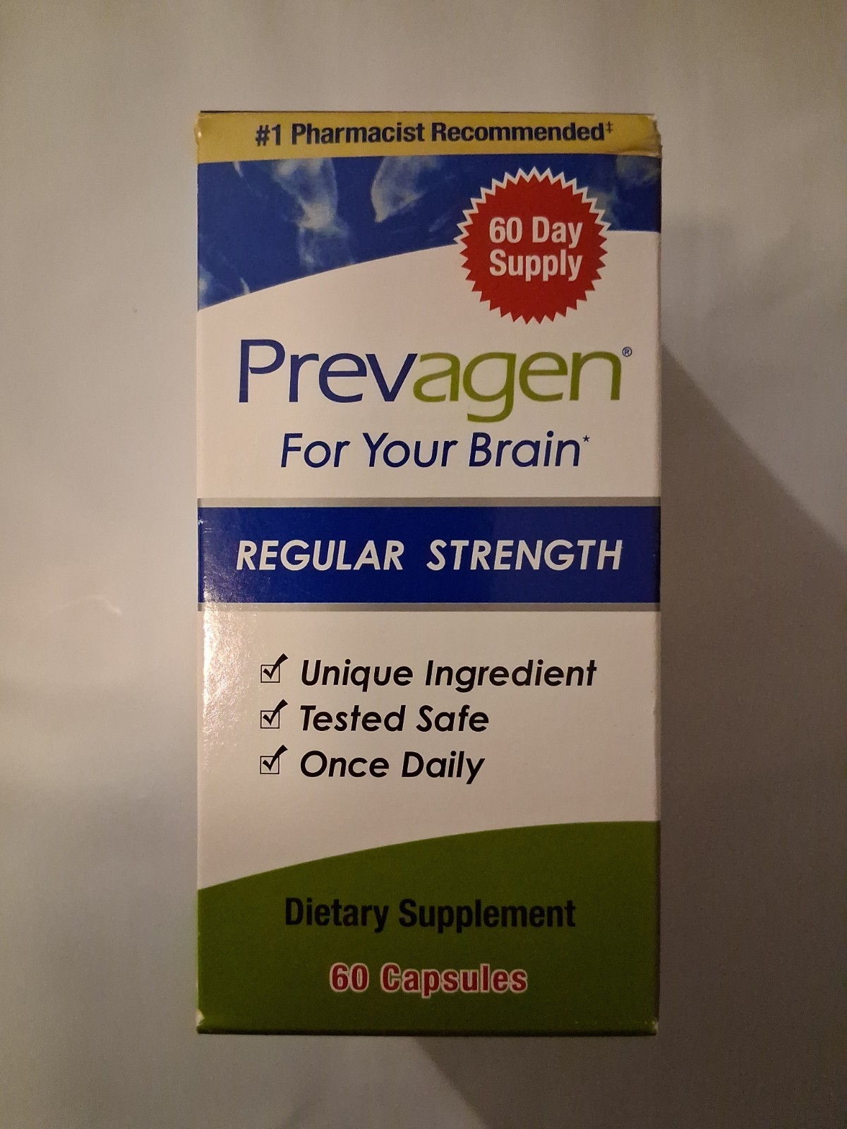 Prevagen Regular Strength 60 Capsules . Sealed. Prevagen Regular Strength 60 Capsules . Sealed.