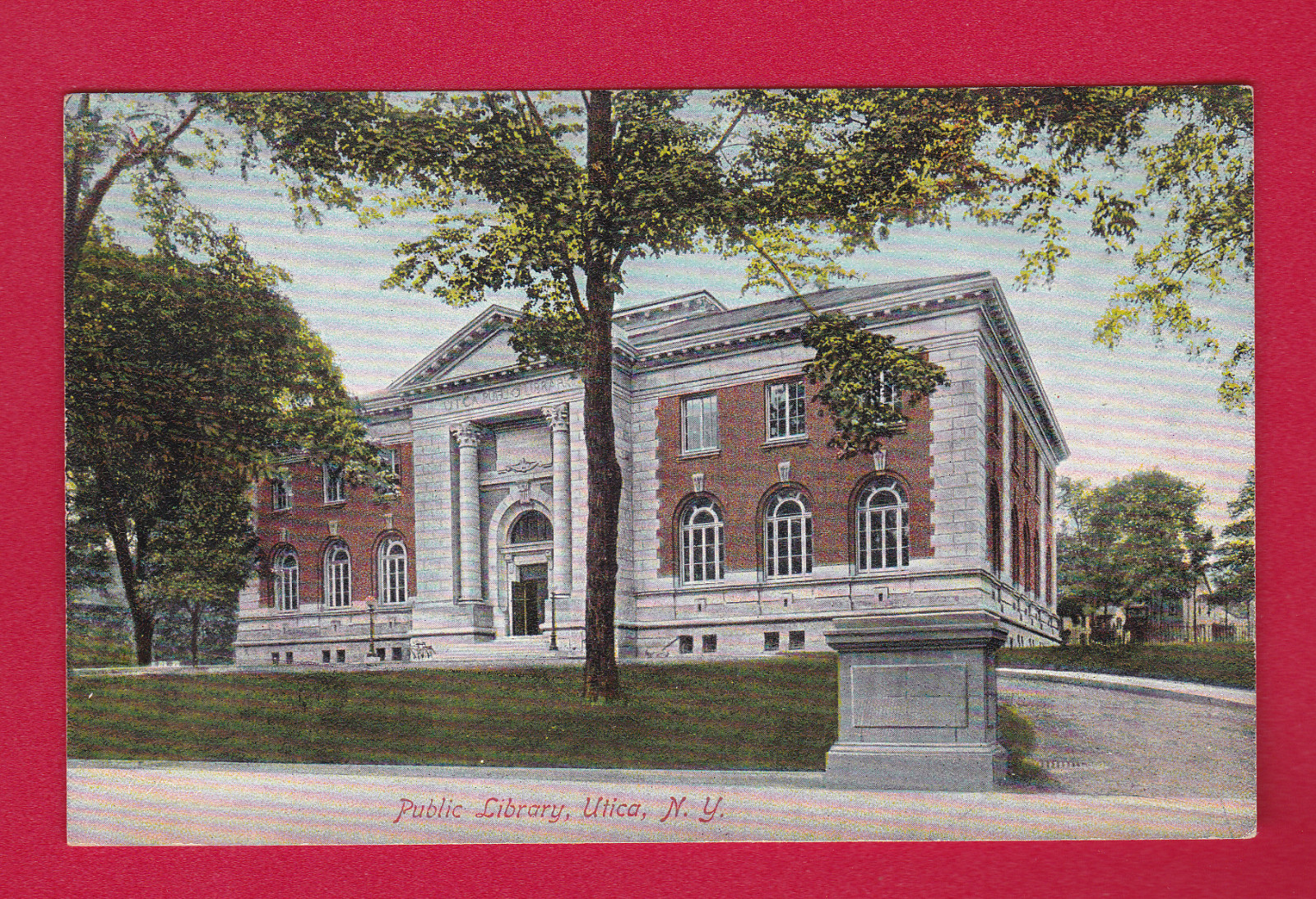 US NEW YORK - UTICA, PUBLIC LIBRARY VINTAGE PC 3808 US NEW YORK - UTICA, PUBLIC LIBRARY VINTAGE PC 3808