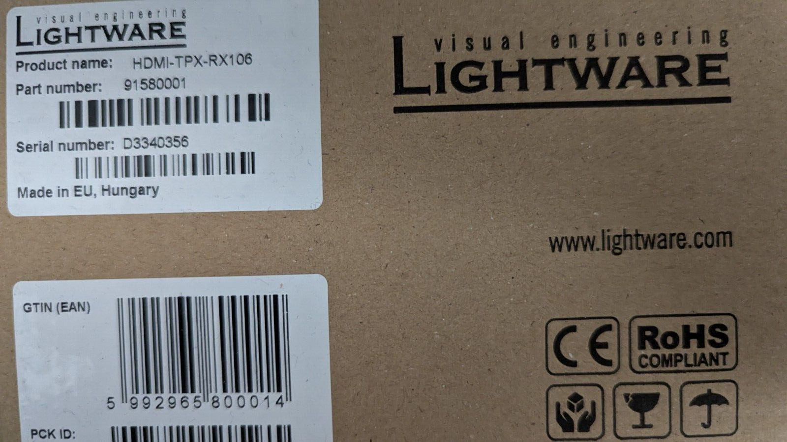 Lightware HDMI-TPX-RX106 TPX receiver with HDMI connector / Lightware HDMI-TPX-RX106 TPX receiver with HDMI connector /