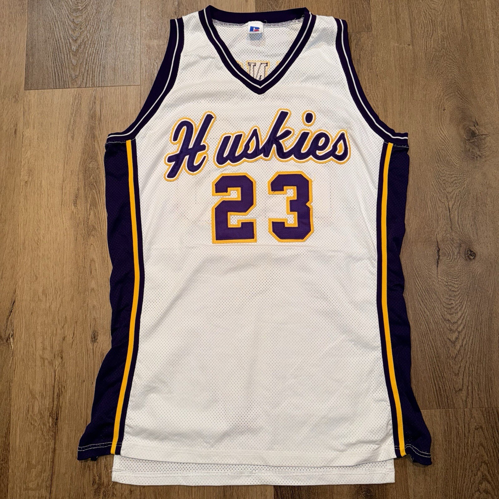 Washington Huskies Jersey Game Worn Team Issue Basketball Vintage 1990s Sewn 48