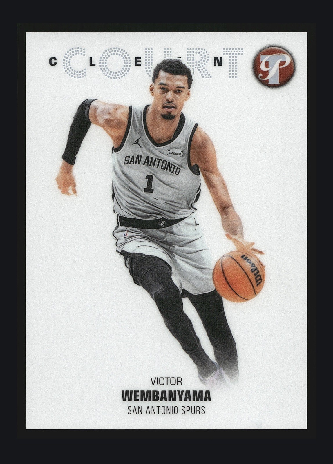 2025 - 2026 Topps Pristine Clean Court Victor Wembanyama #CC-13 SSP Case Hit 2025 - 2026 Topps Pristine Clean Court Victor Wembanyama #CC-13 SSP Case Hit